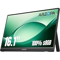 ARZOPA 16.1インチ モバイルモニター Amazon.co.jp: ARZOPA 16.1インチ モバイルモニター 大画面 フルHD IPS